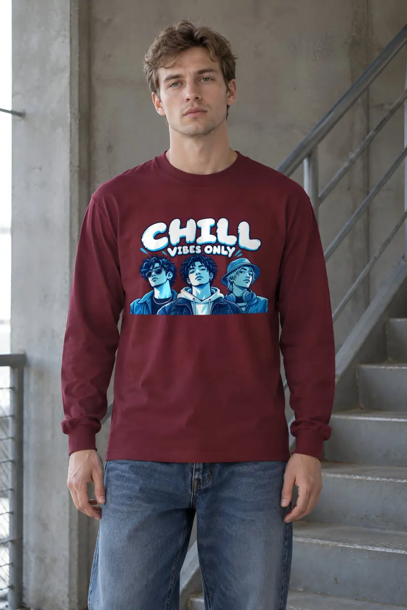 "Midnight Crew Portrait" Unisex Longsleeve T-shirt