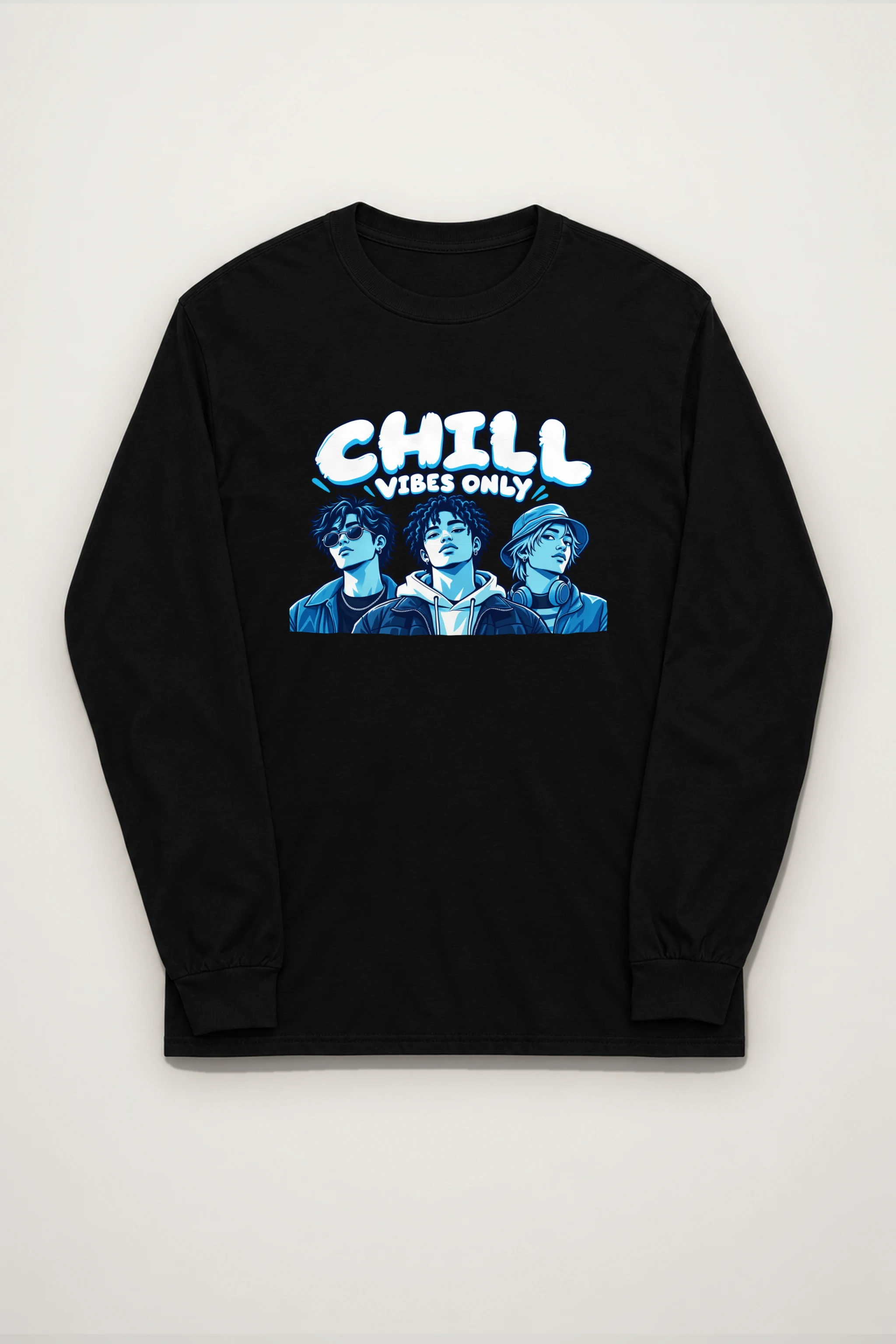 "Midnight Crew Portrait" Unisex Longsleeve T-shirt