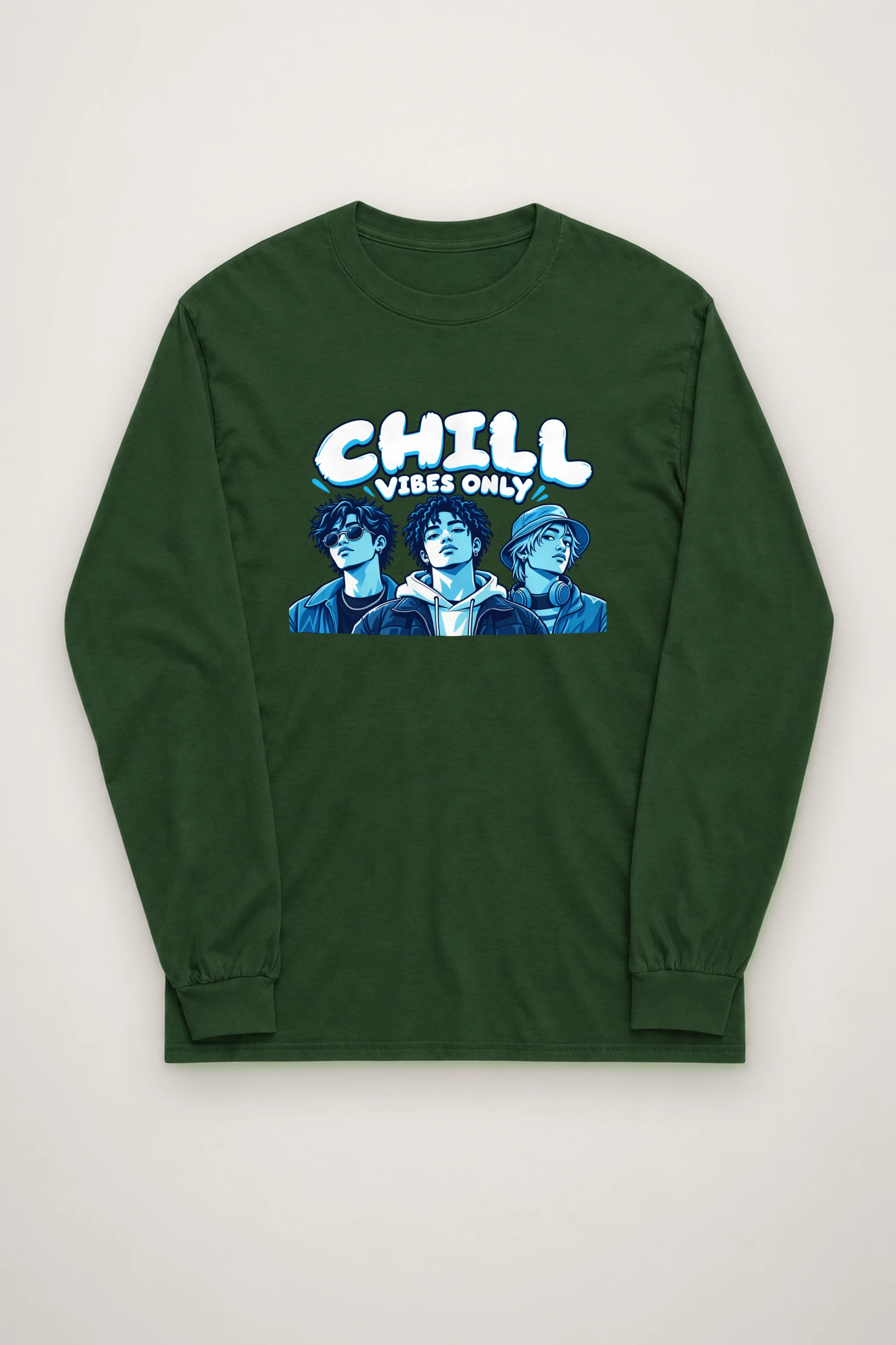 "Midnight Crew Portrait" Unisex Longsleeve T-shirt