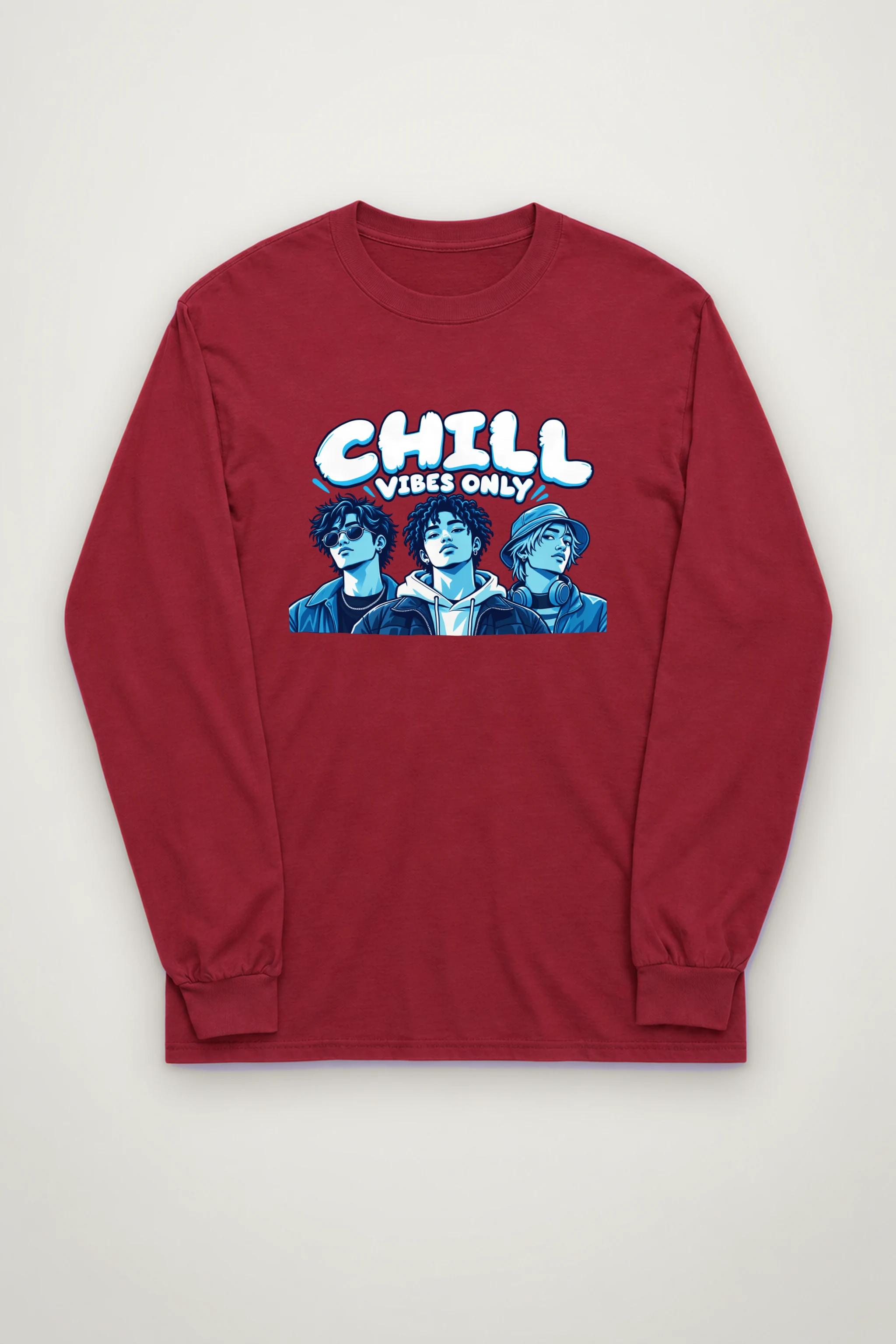 "Midnight Crew Portrait" Unisex Longsleeve T-shirt