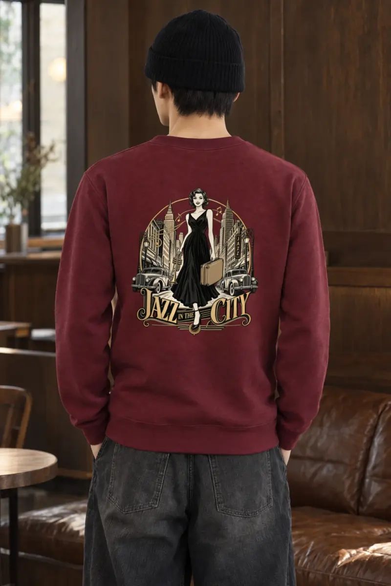 "Midnight Departure" Heavy Blend Unisex Crewneck Sweatshirt