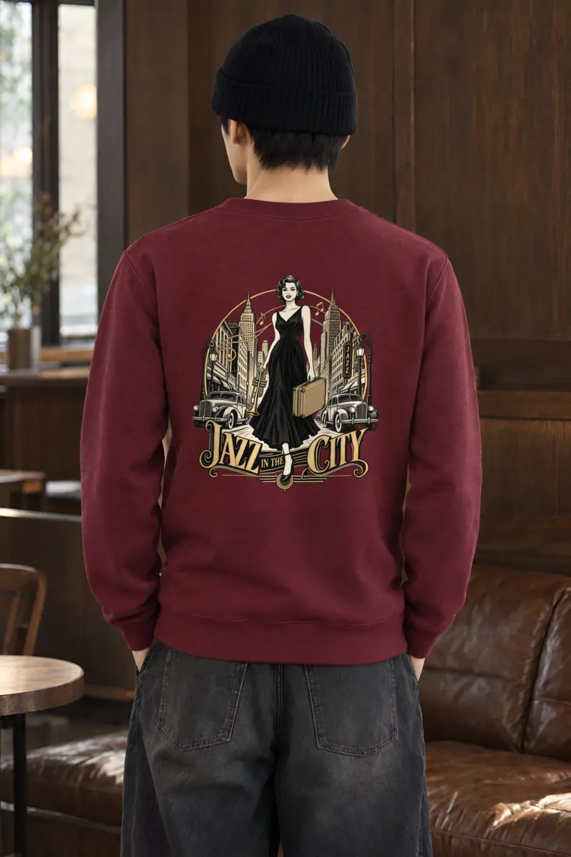 "Midnight Departure" Heavy Blend Unisex Crewneck Sweatshirt
