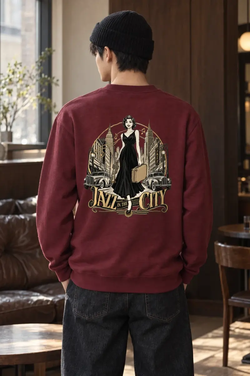 "Midnight Departure" Heavy Blend Unisex Crewneck Sweatshirt