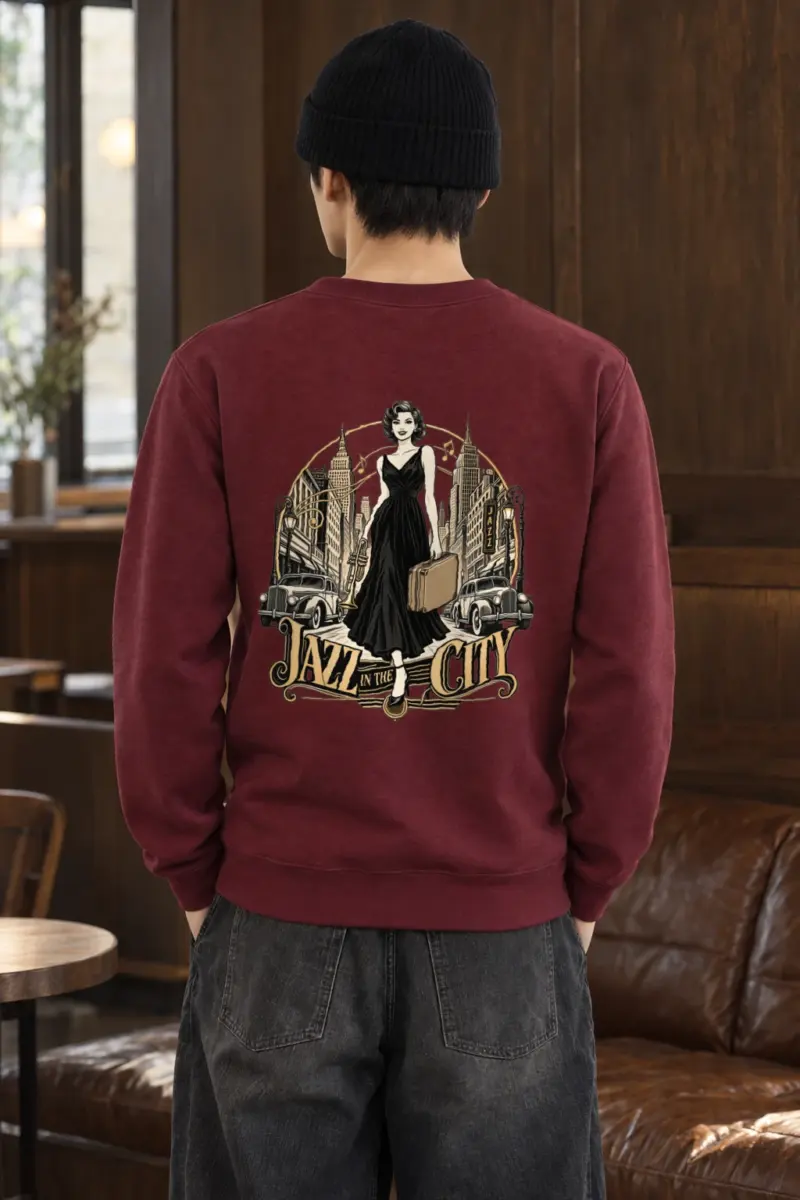 "Midnight Departure" Heavy Blend Unisex Crewneck Sweatshirt