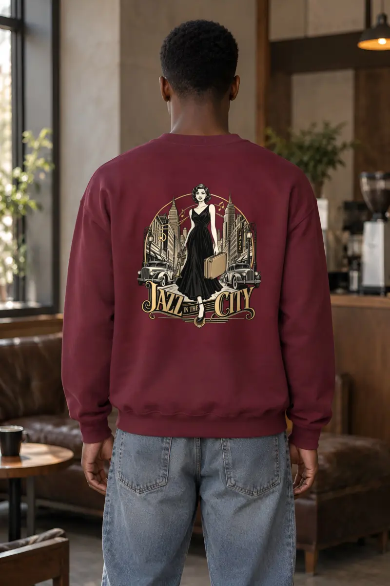 "Midnight Departure" Heavy Blend Unisex Crewneck Sweatshirt