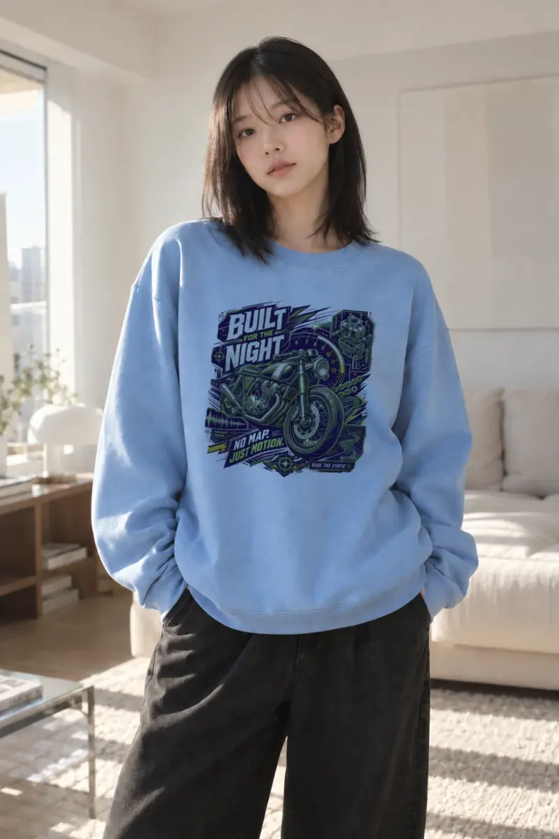 "Midnight Engine" Heavy Blend Unisex Crewneck Sweatshirt | Gildan 18000
