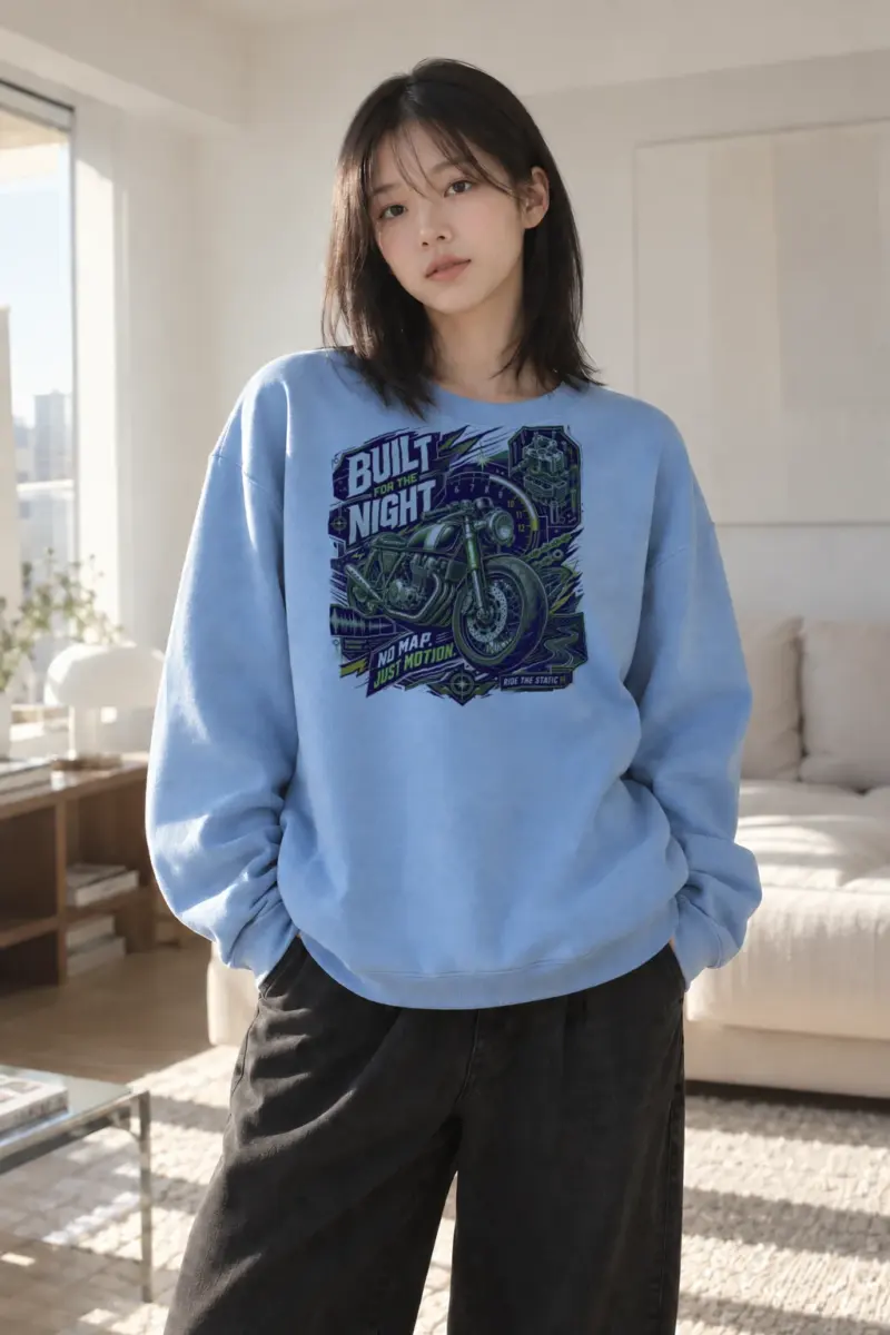 "Midnight Engine" Heavy Blend Unisex Crewneck Sweatshirt | Gildan 18000
