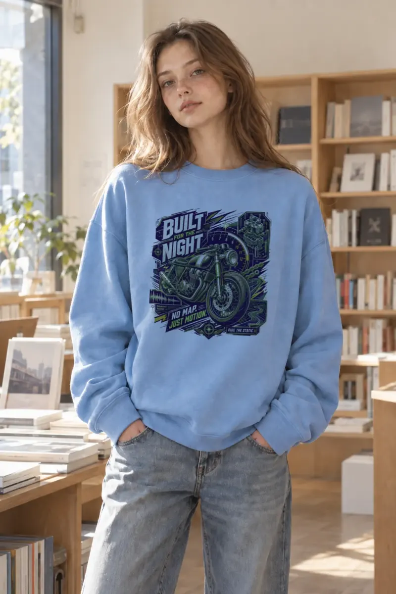 "Midnight Engine" Heavy Blend Unisex Crewneck Sweatshirt | Gildan 18000