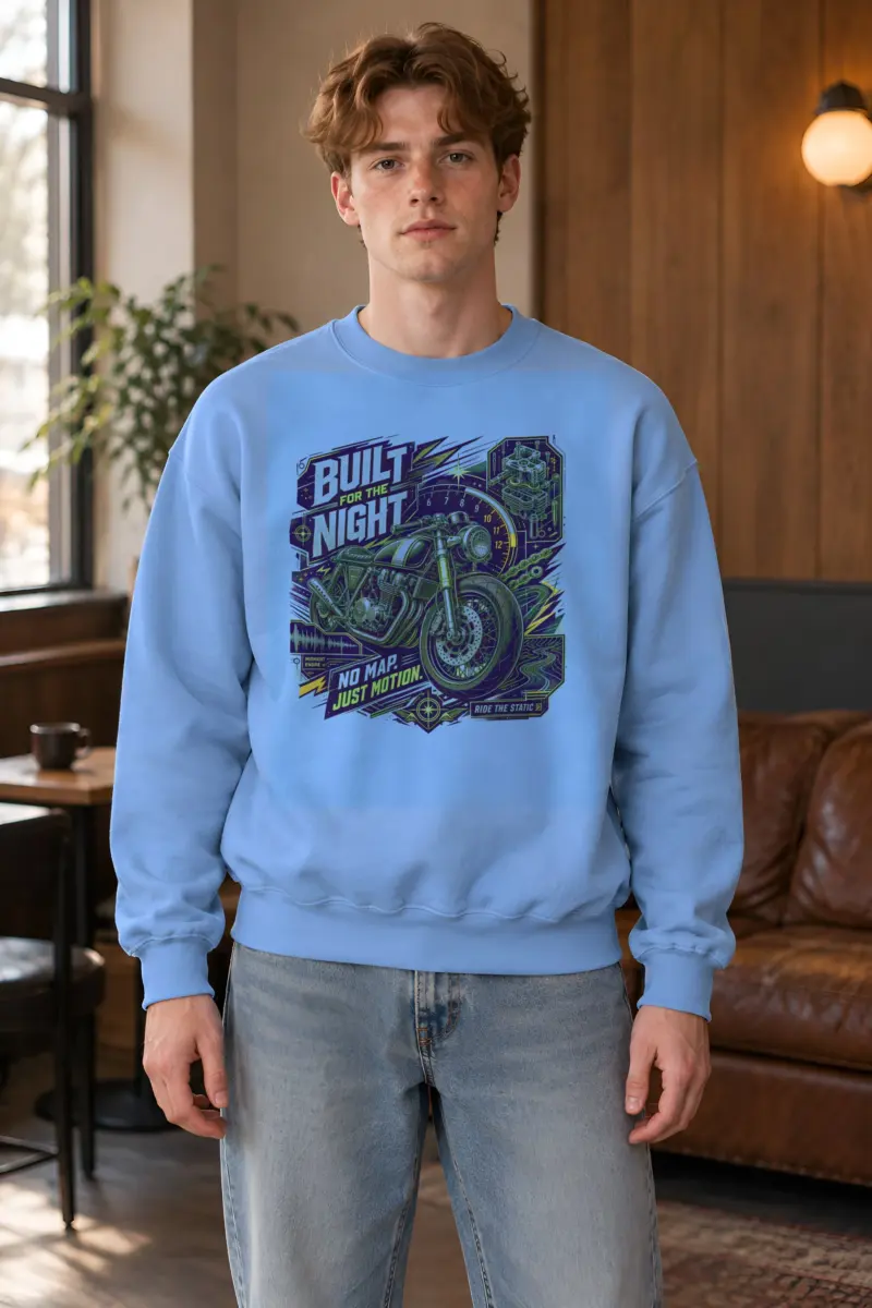 "Midnight Engine" Heavy Blend Unisex Crewneck Sweatshirt
