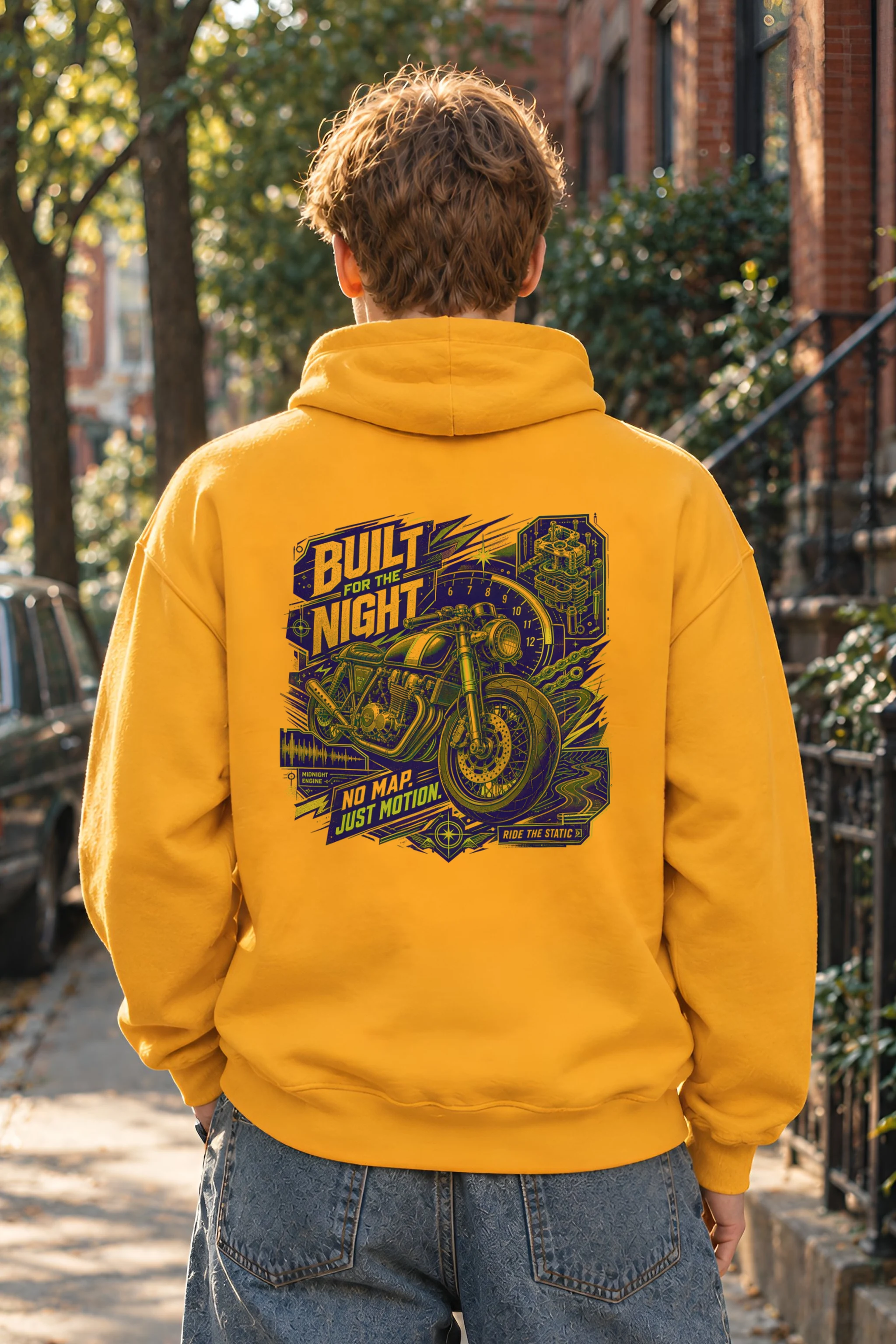 "Midnight Engine" 1 Pullover Hoodie