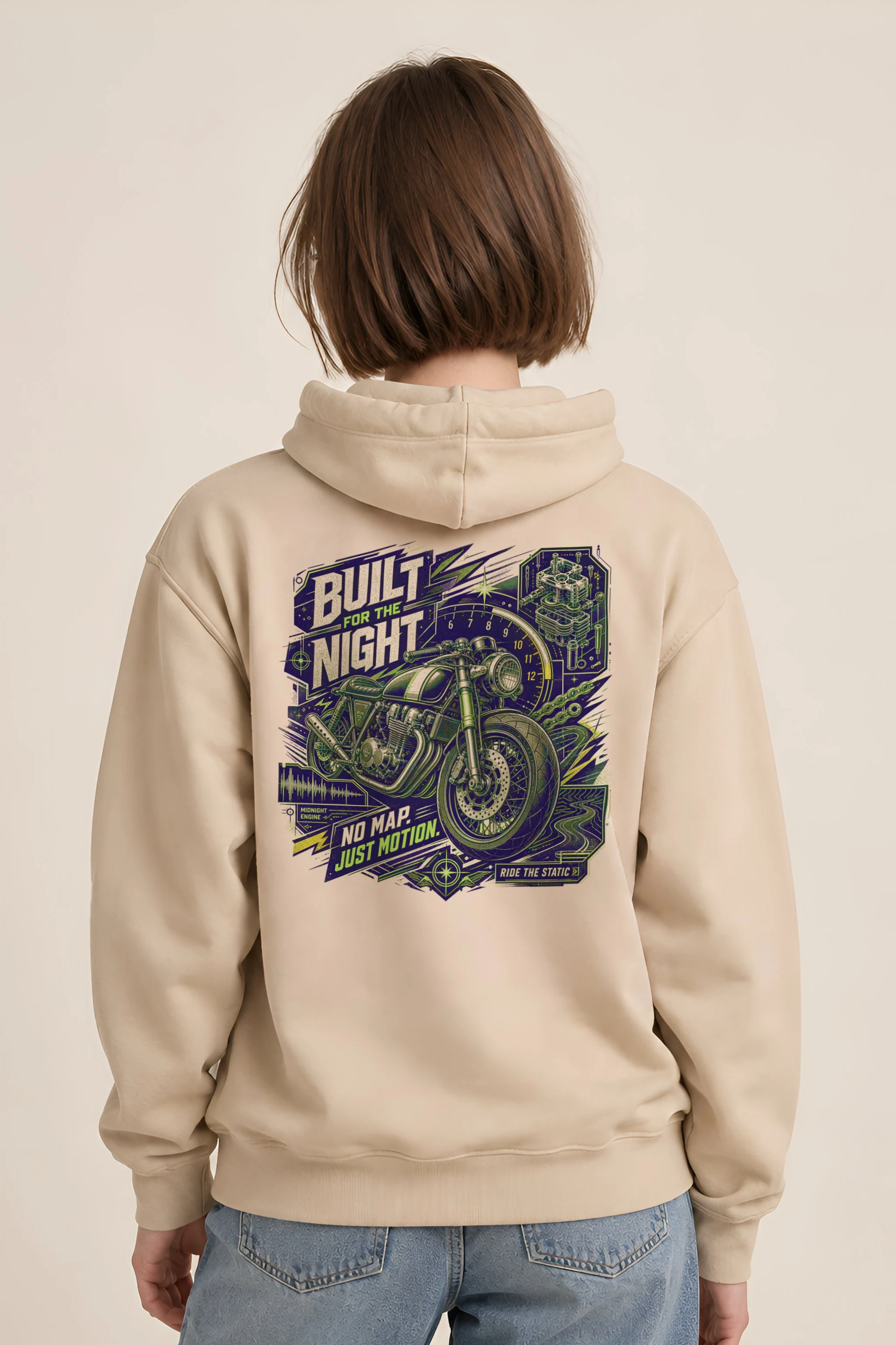 "Midnight Engine" 1 Pullover Hoodie