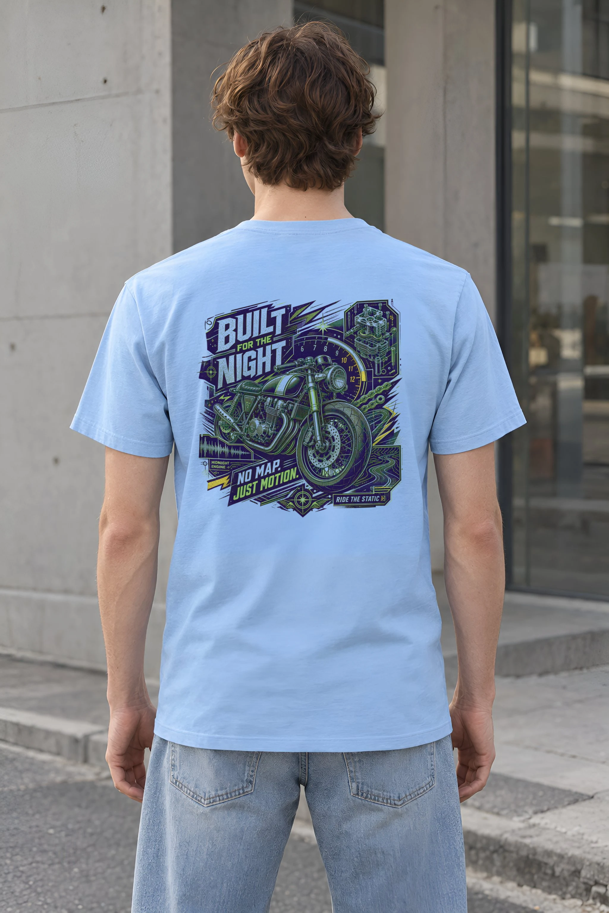 "Midnight Engine" Heavyweight Unisex Crewneck T-shirt