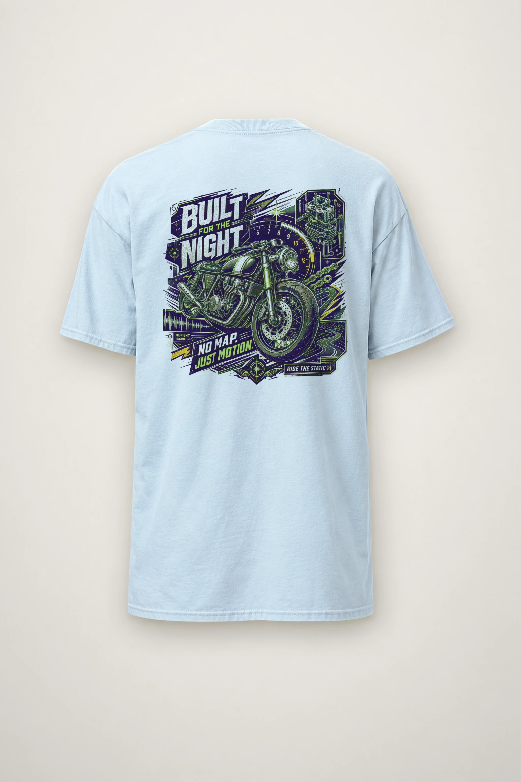 "Midnight Engine" Heavyweight Unisex Crewneck T-shirt