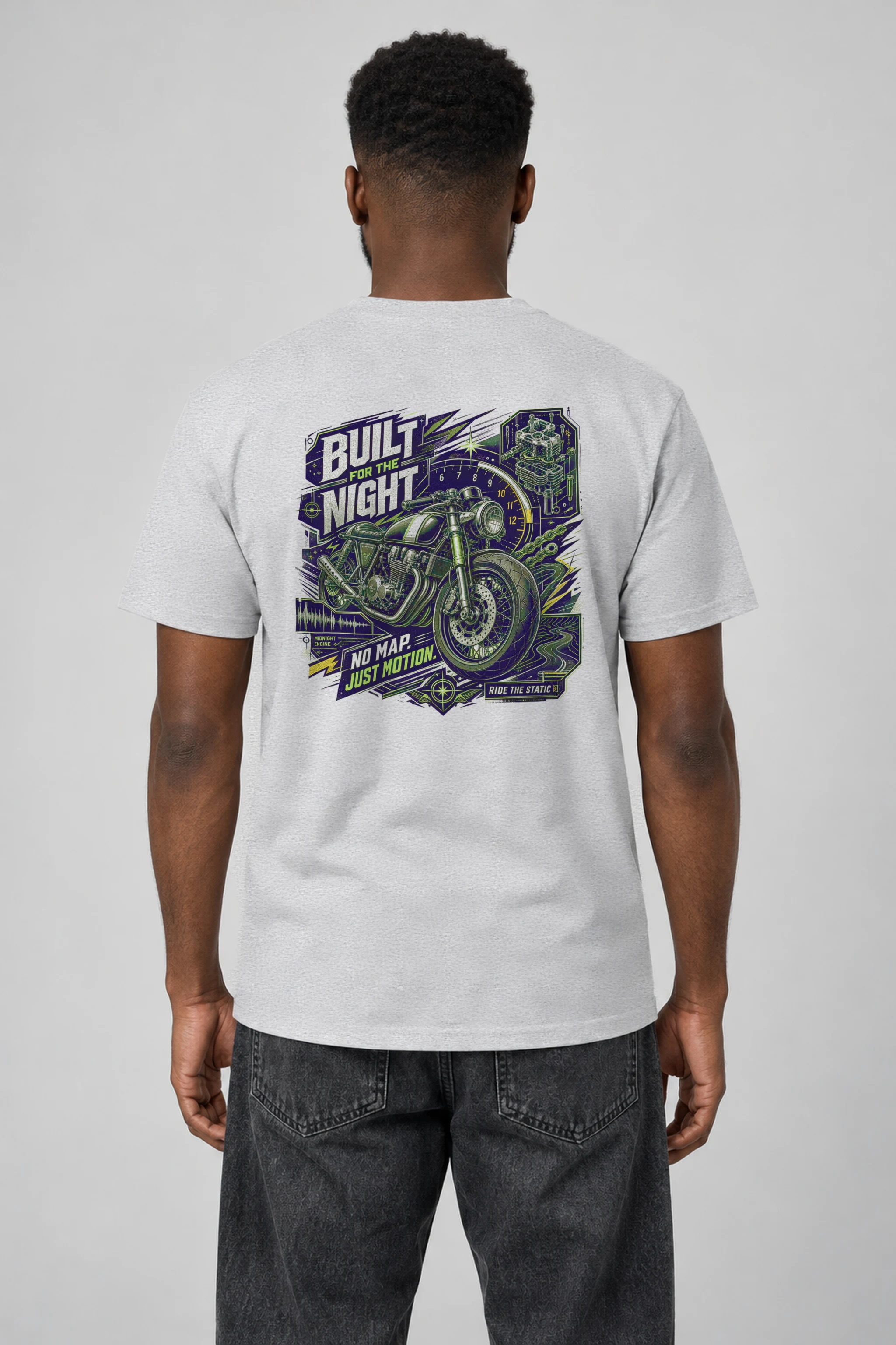 "Midnight Engine" Heavyweight Unisex Crewneck T-shirt