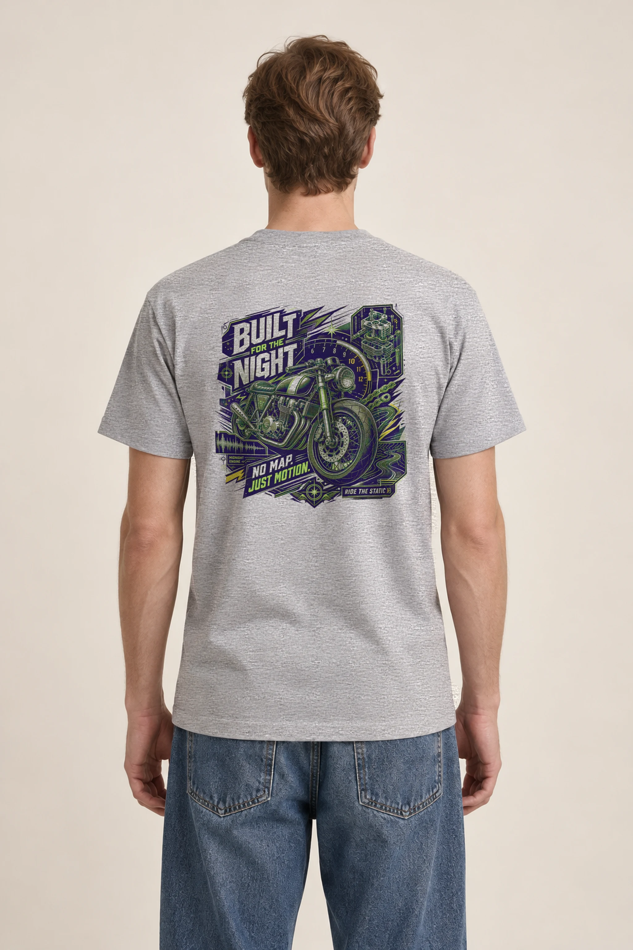 "Midnight Engine" Heavyweight Unisex Crewneck T-shirt