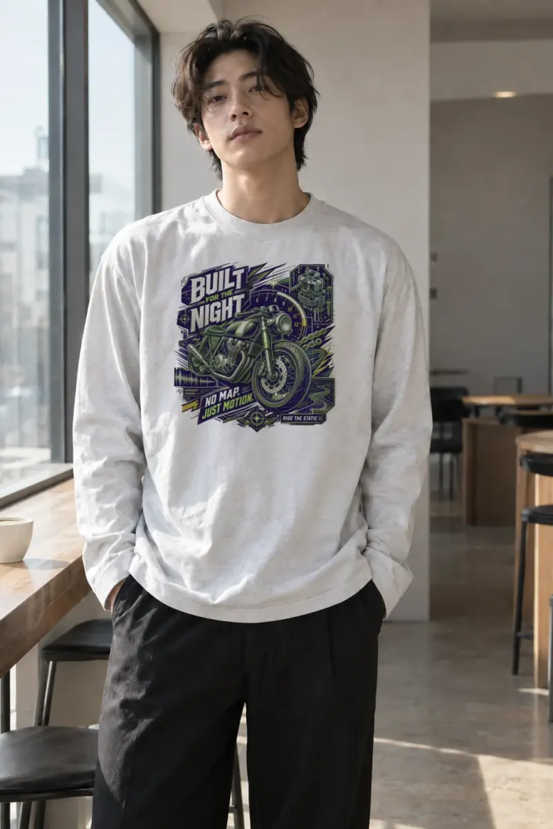 “Midnight Engine” Unisex Longsleeve T-shirt | Gildan 2400