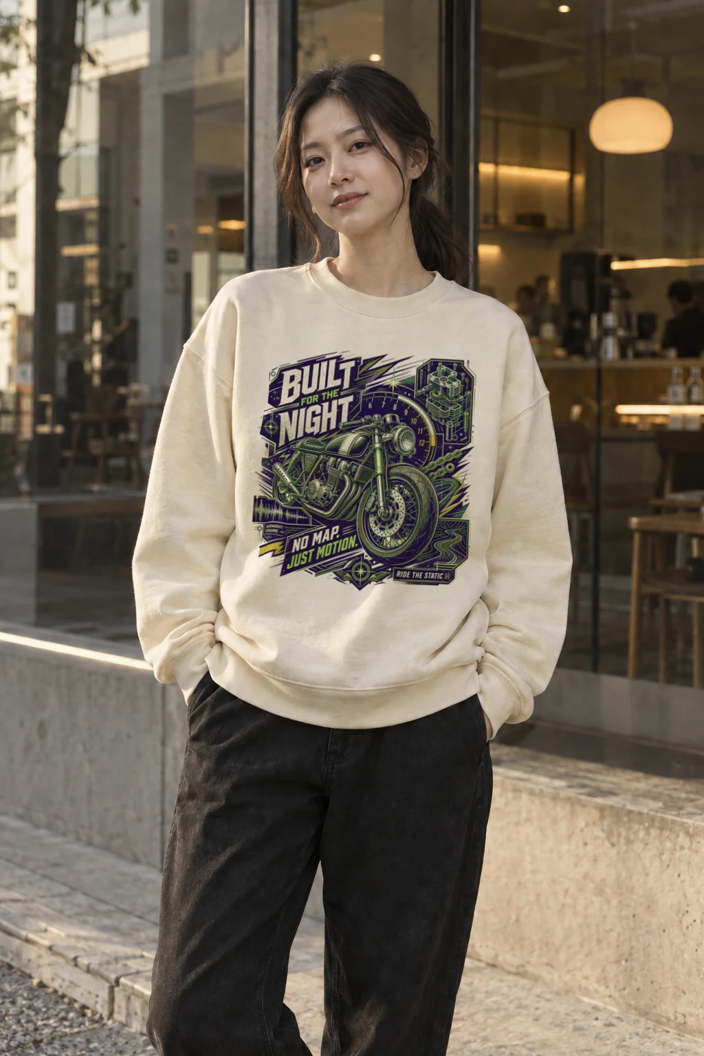 "Midnight Engine" Unisex Sponge Fleece Crewneck Sweatshirt | Bella + Canvas 3901