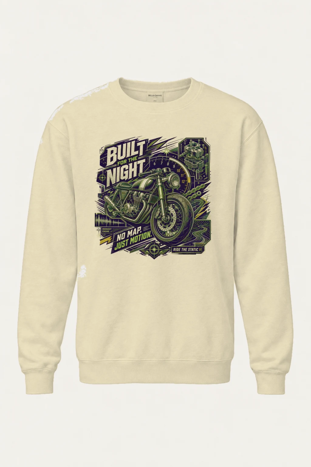 "Midnight Engine" Unisex Sponge Fleece Crewneck Sweatshirt | Bella + Canvas 3901