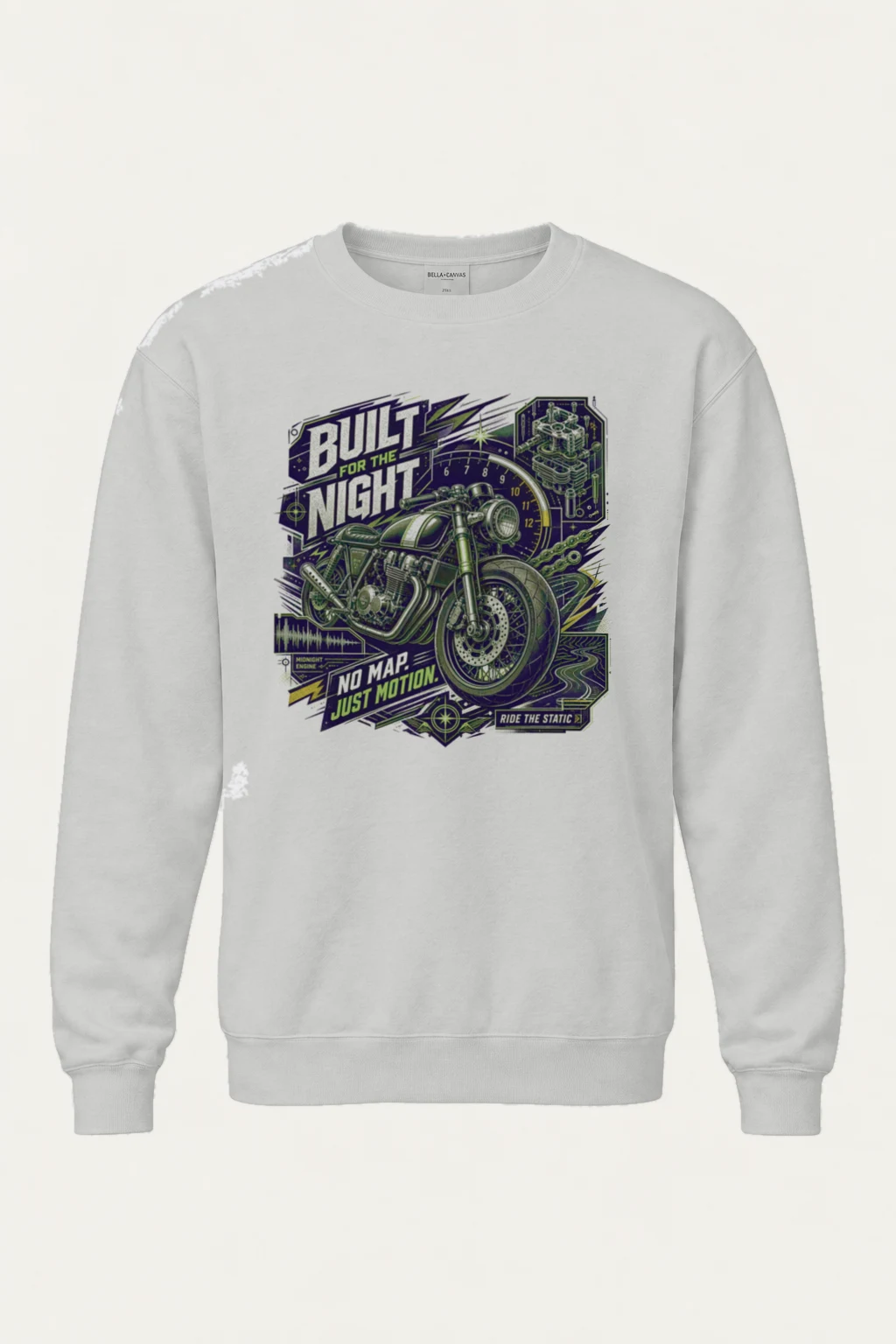 "Midnight Engine" Unisex Sponge Fleece Crewneck Sweatshirt | Bella + Canvas 3901