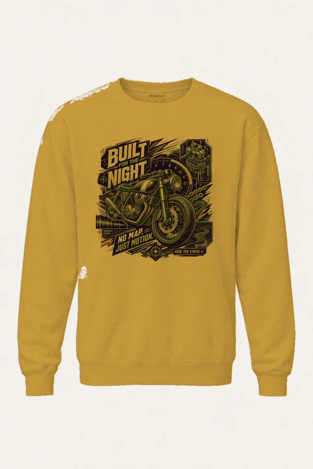 "Midnight Engine" Unisex Sponge Fleece Crewneck Sweatshirt | Bella + Canvas 3901