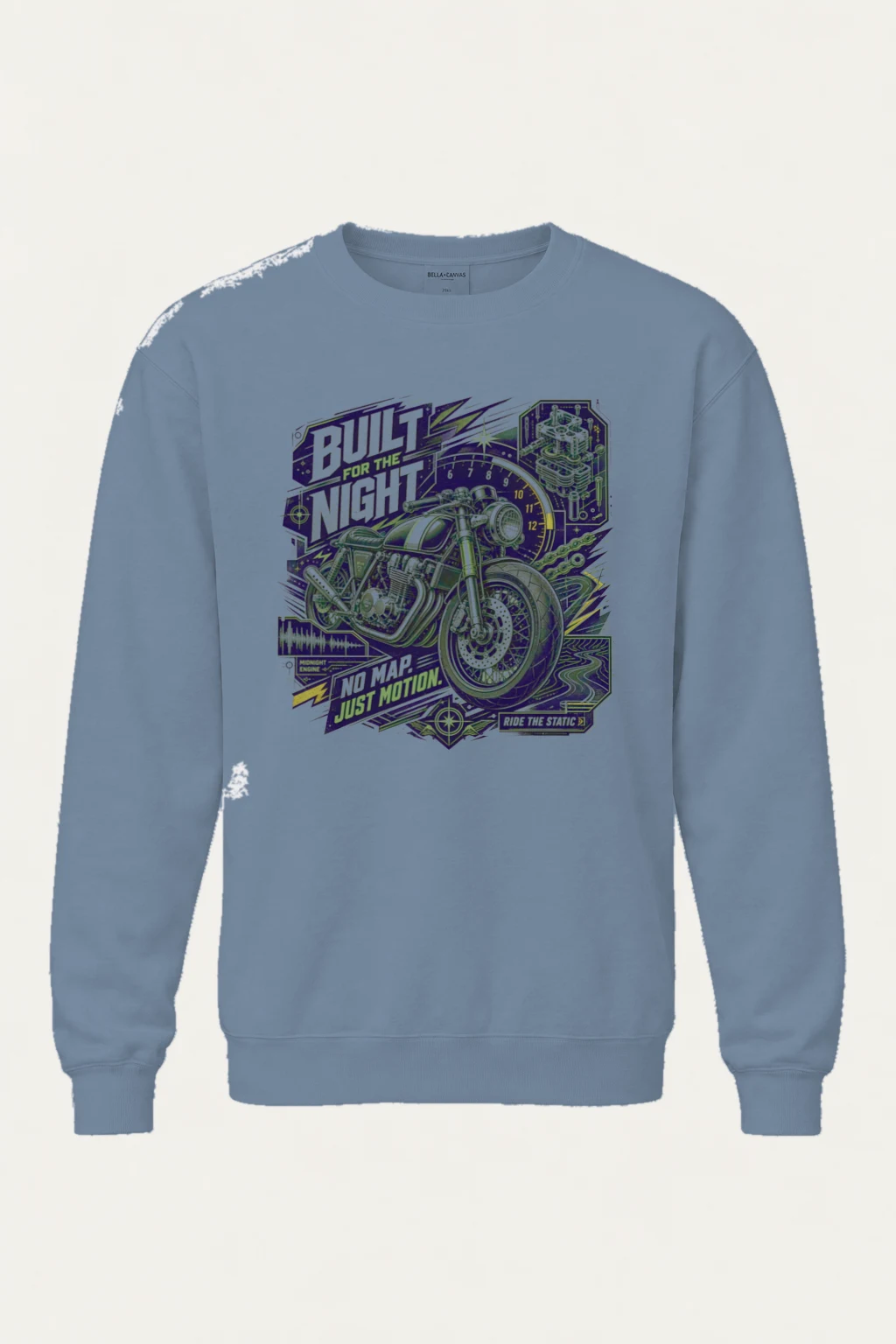 "Midnight Engine" Unisex Sponge Fleece Crewneck Sweatshirt | Bella + Canvas 3901