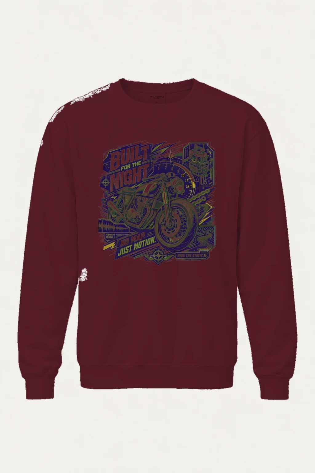 "Midnight Engine" Unisex Sponge Fleece Crewneck Sweatshirt | Bella + Canvas 3901