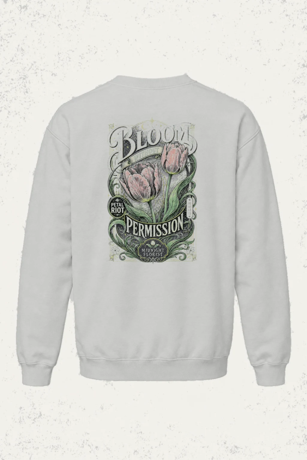 "Midnight Florist" Heavy Blend Unisex Crewneck Sweatshirt | Gildan 18000
