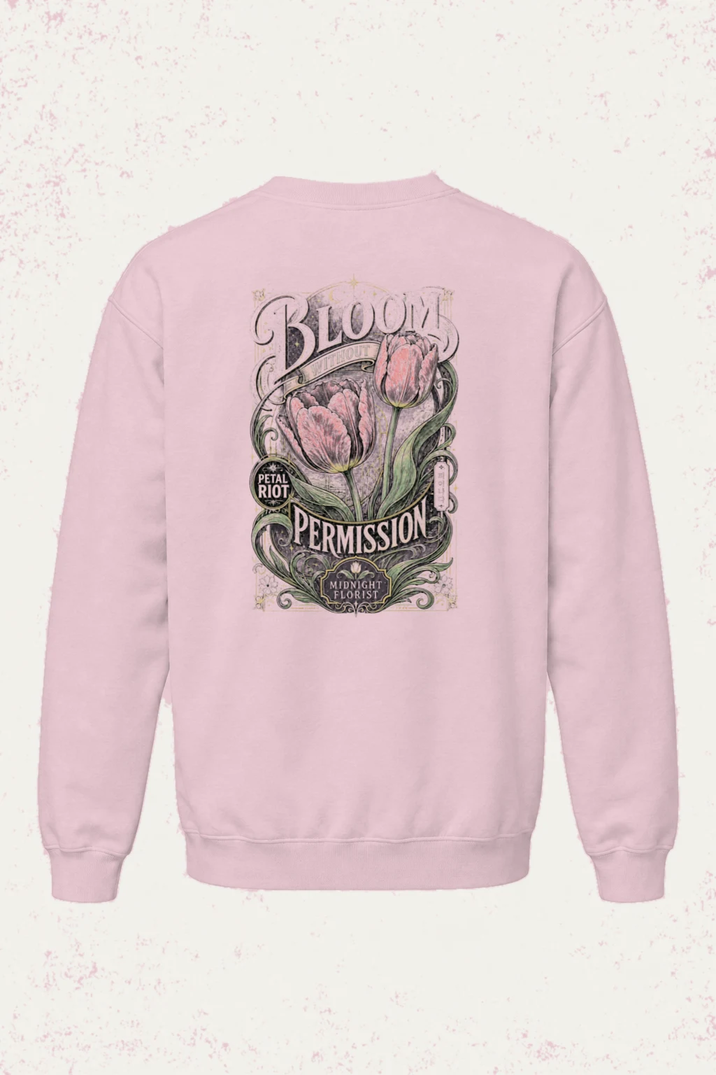 "Midnight Florist" Heavy Blend Unisex Crewneck Sweatshirt | Gildan 18000