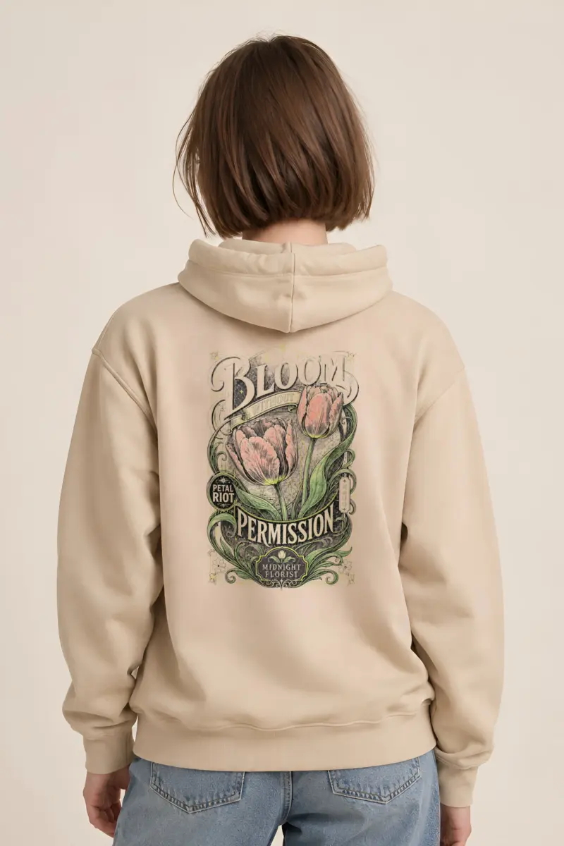 "Midnight Florist" Heavy Blend Unisex Pullover Hoodie