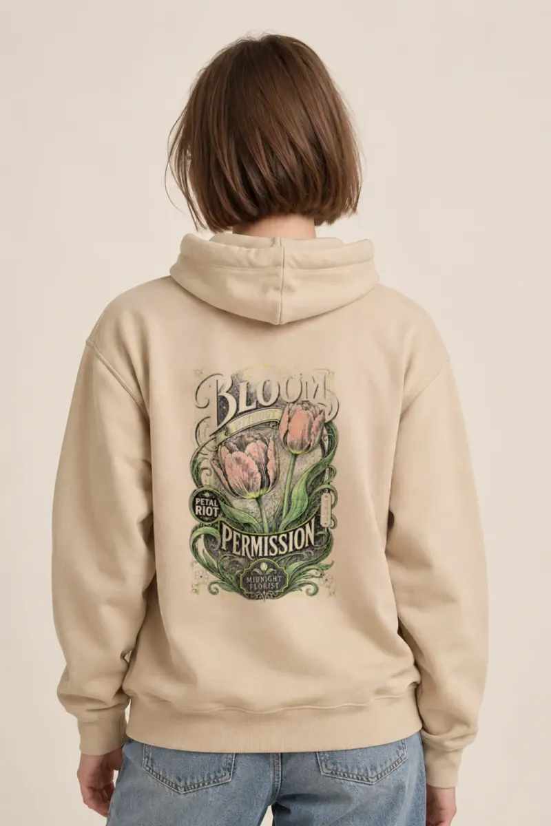 "Midnight Florist" Heavy Blend Unisex Pullover Hoodie