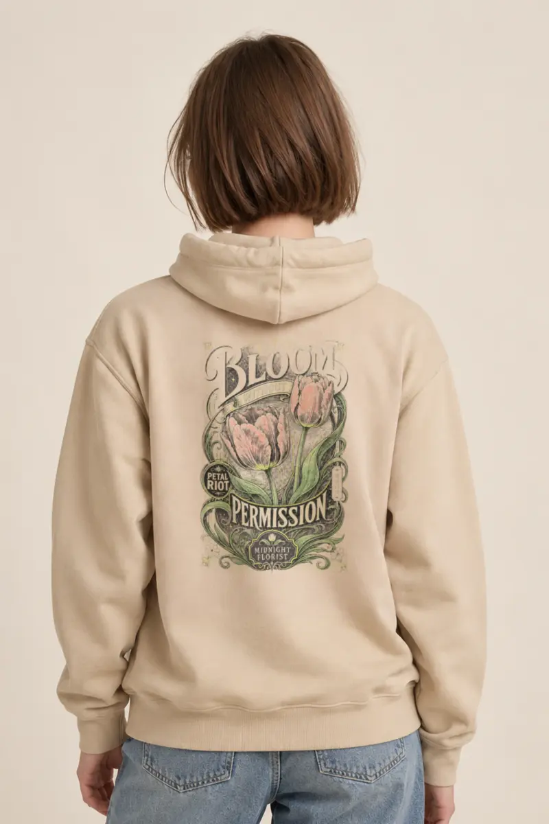 "Midnight Florist" Heavy Blend Unisex Pullover Hoodie