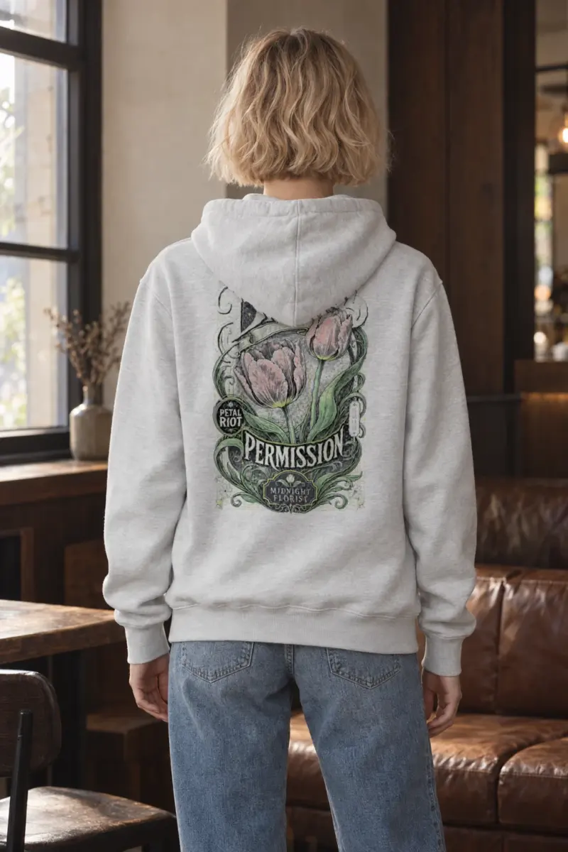 "Midnight Florist" Heavy Blend Unisex Pullover Hoodie