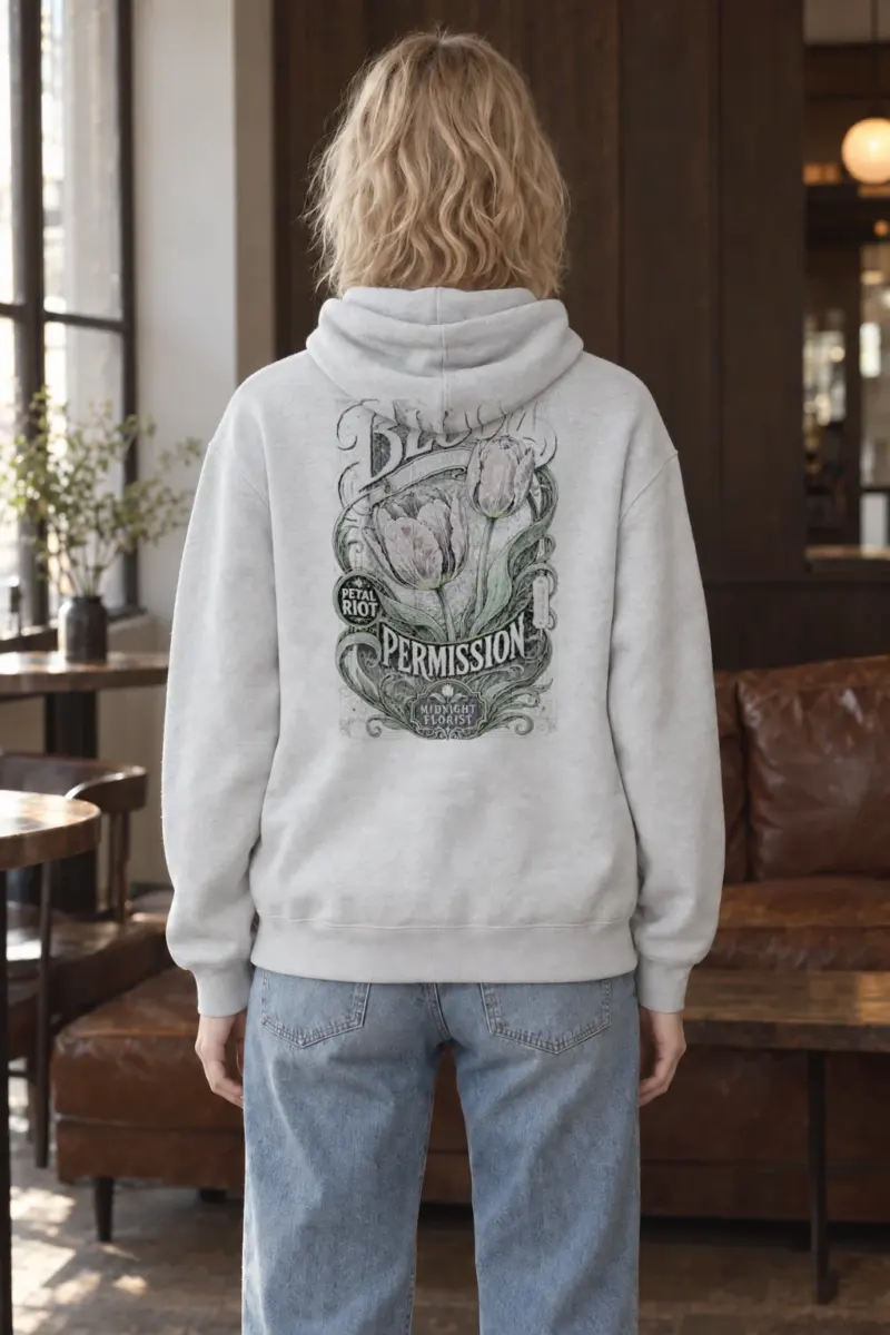 "Midnight Florist" Heavy Blend Unisex Pullover Hoodie