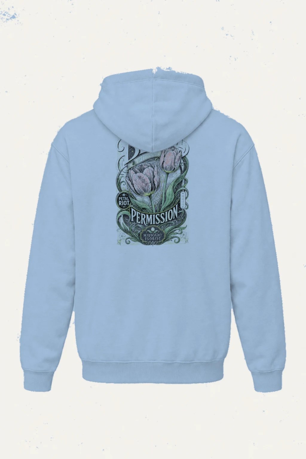"Midnight Florist" Heavy Blend Unisex Pullover Hoodie | Gildan 18500