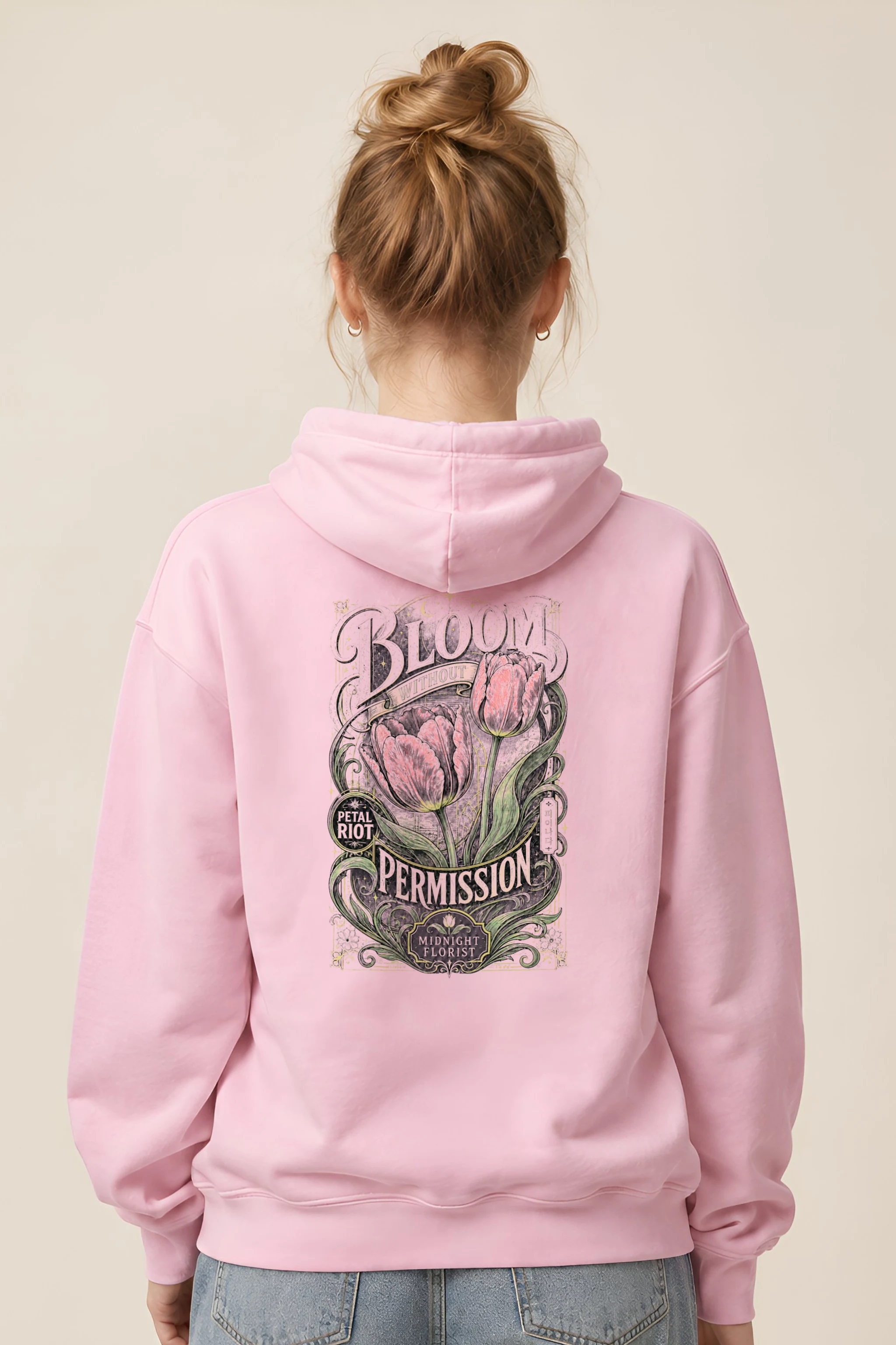 "Midnight Florist" 1 Pullover Hoodie
