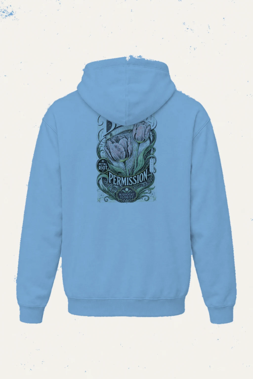 "Midnight Florist" Heavy Blend Unisex Pullover Hoodie | Gildan 18500