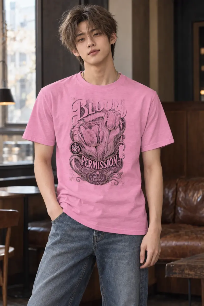 "Midnight Florist" Heavyweight Unisex Crewneck T-shirt