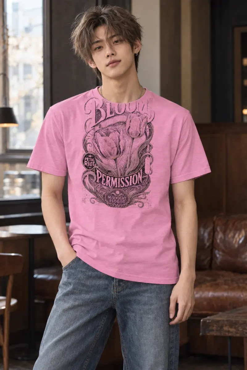 "Midnight Florist" Heavyweight Unisex Crewneck T-shirt