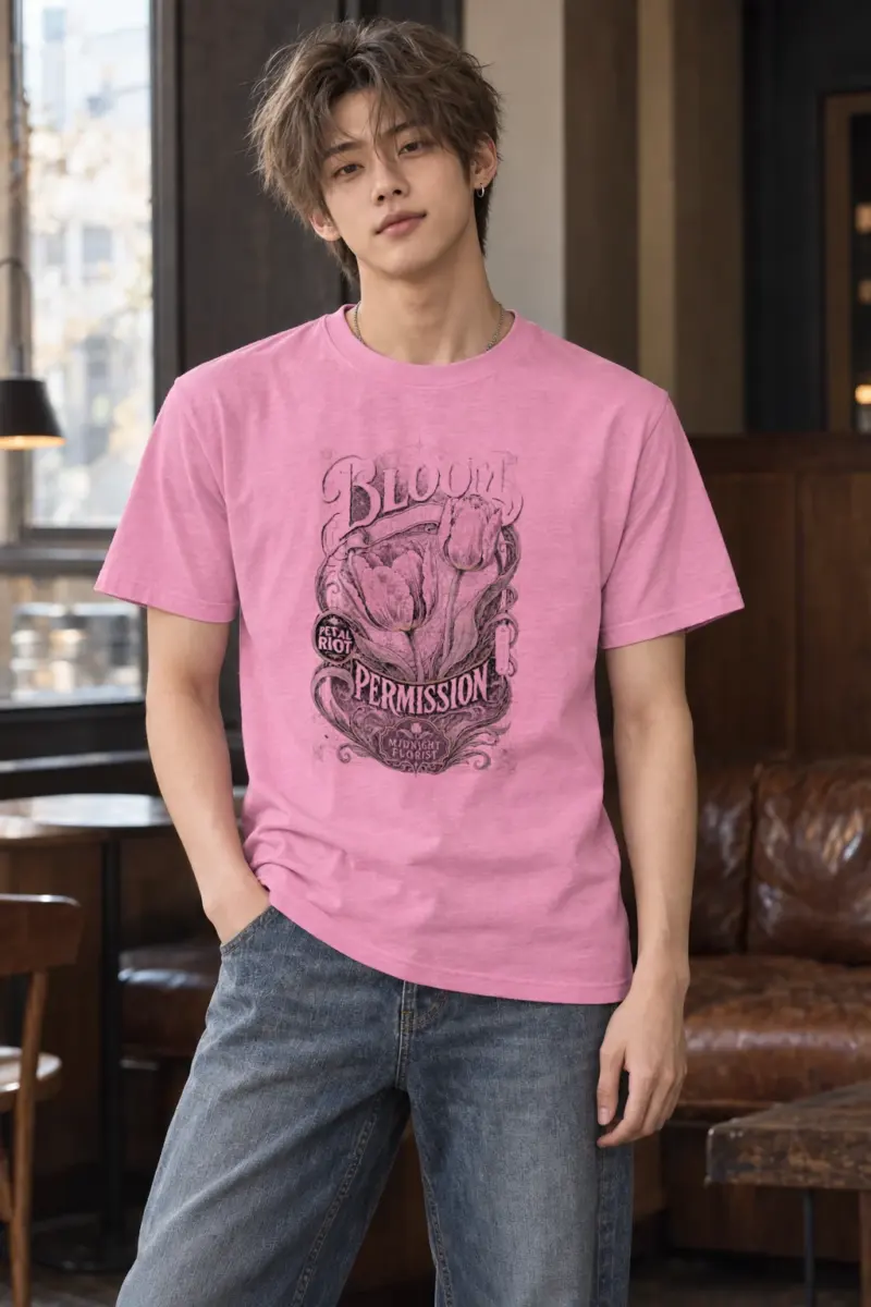 "Midnight Florist" Heavyweight Unisex Crewneck T-shirt