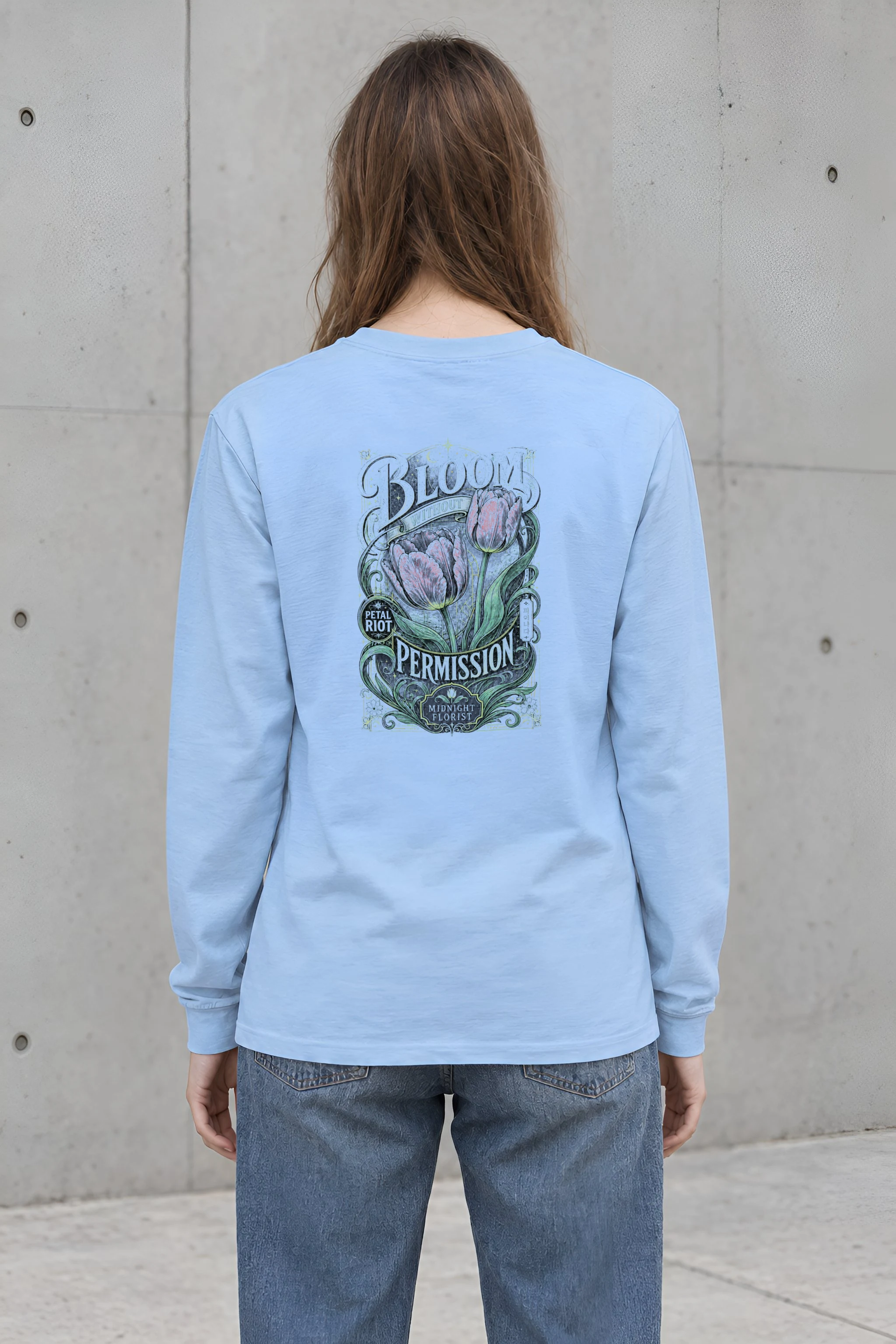 "Midnight Florist" Unisex Longsleeve T-shirt