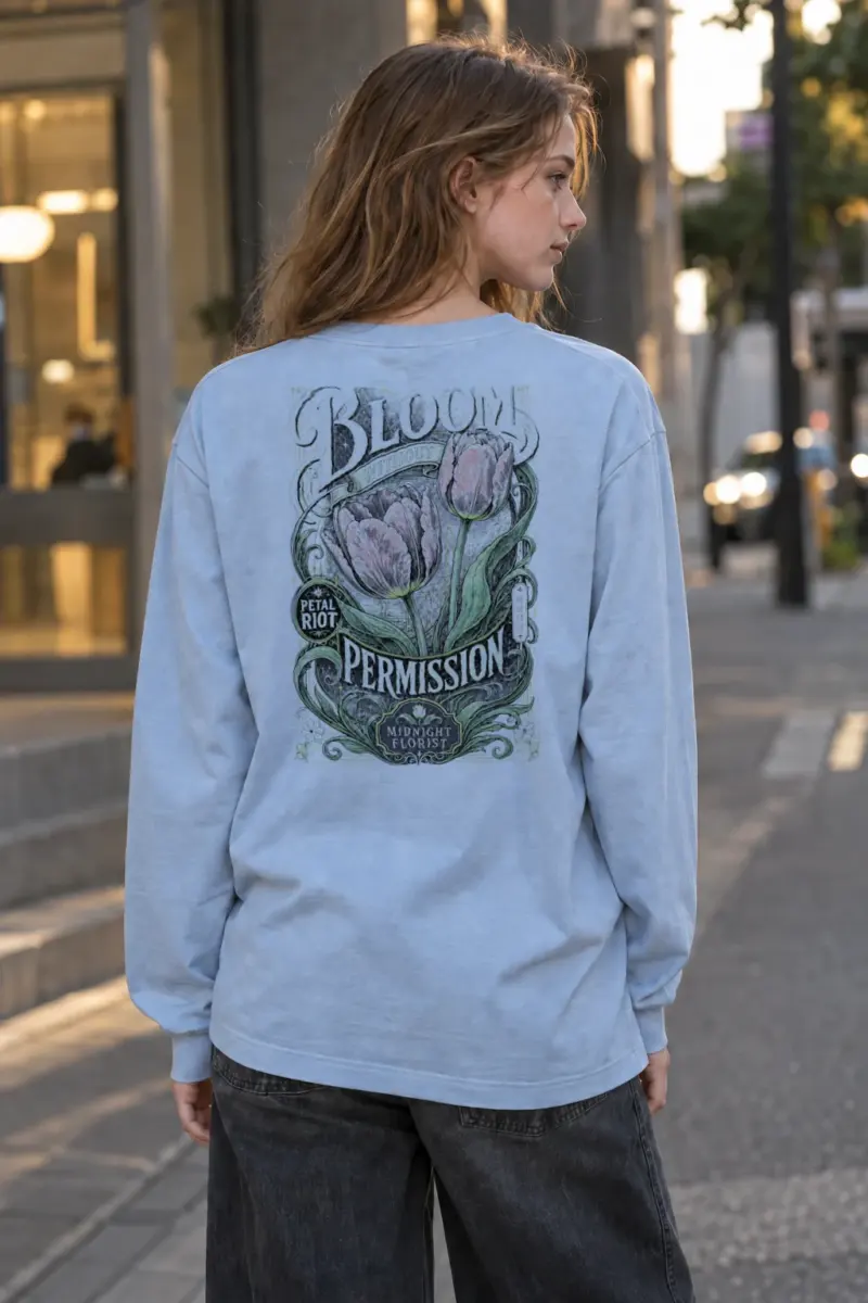 "Midnight Florist" Unisex Longsleeve T-shirt | Gildan 2400