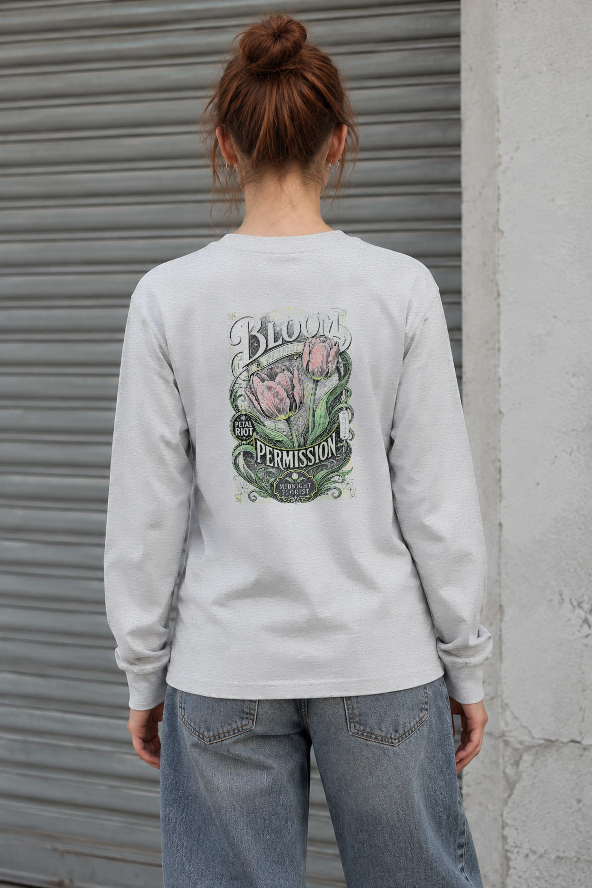 "Midnight Florist" Unisex Longsleeve T-shirt