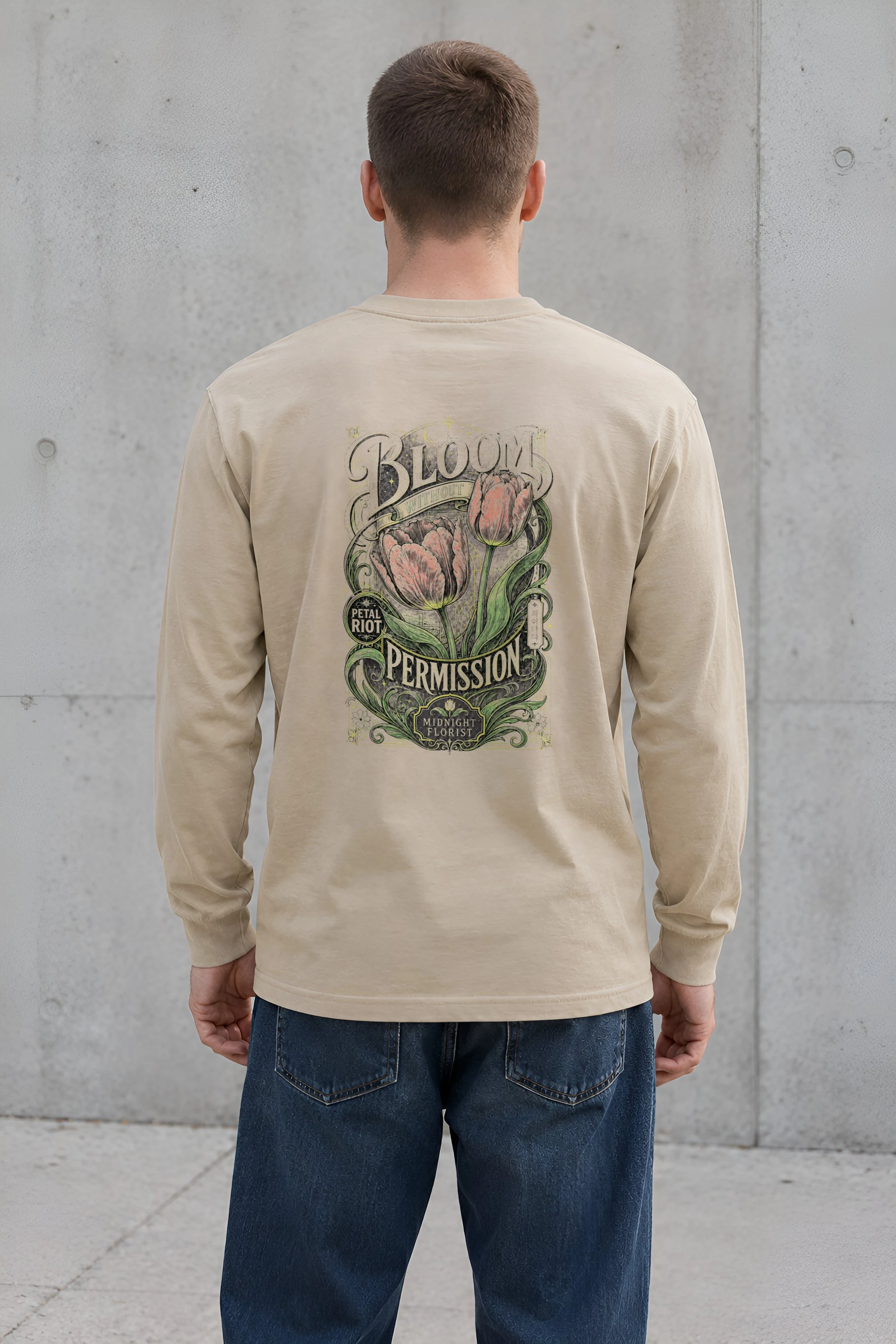 "Midnight Florist" Unisex Longsleeve T-shirt