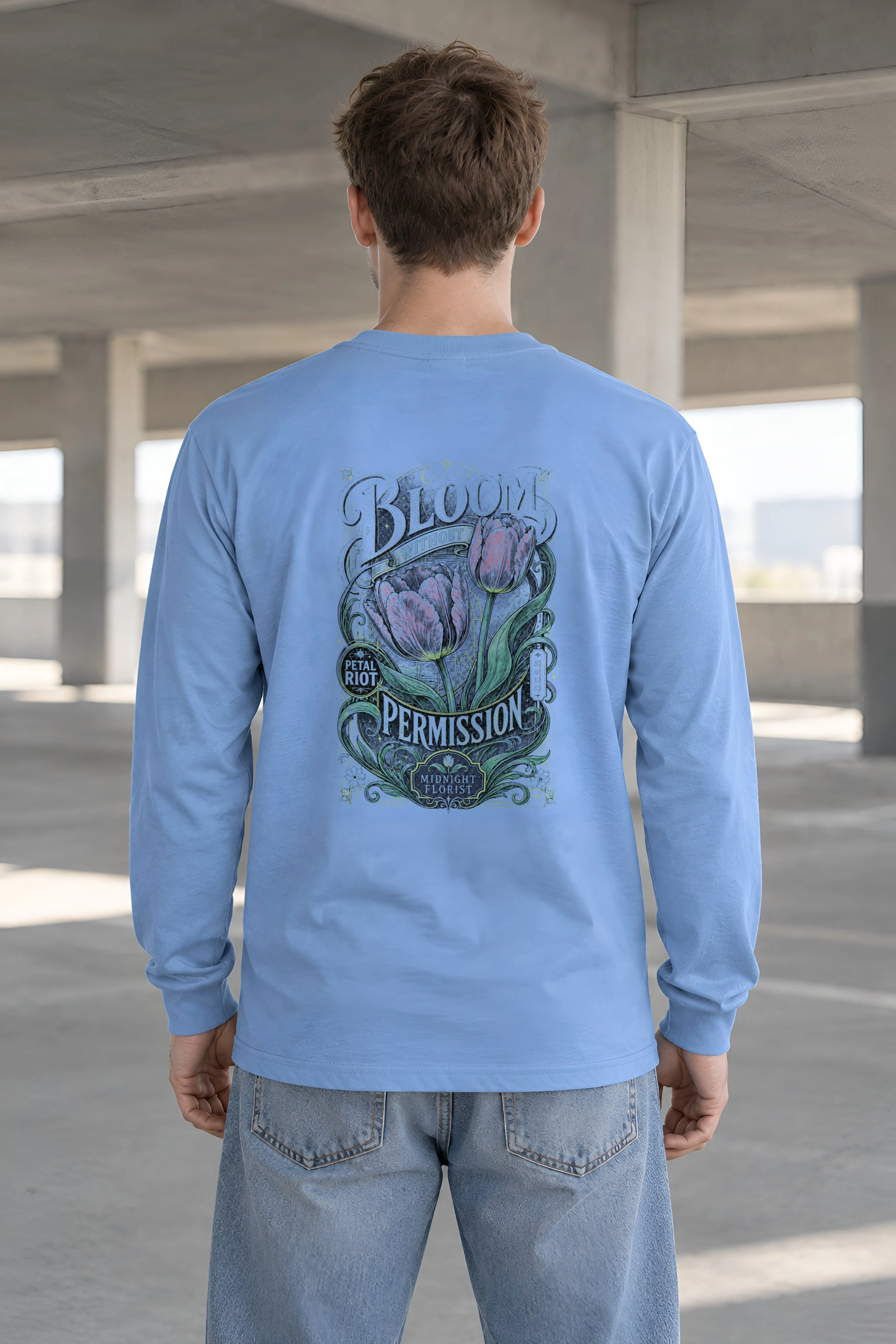 "Midnight Florist" Unisex Longsleeve T-shirt