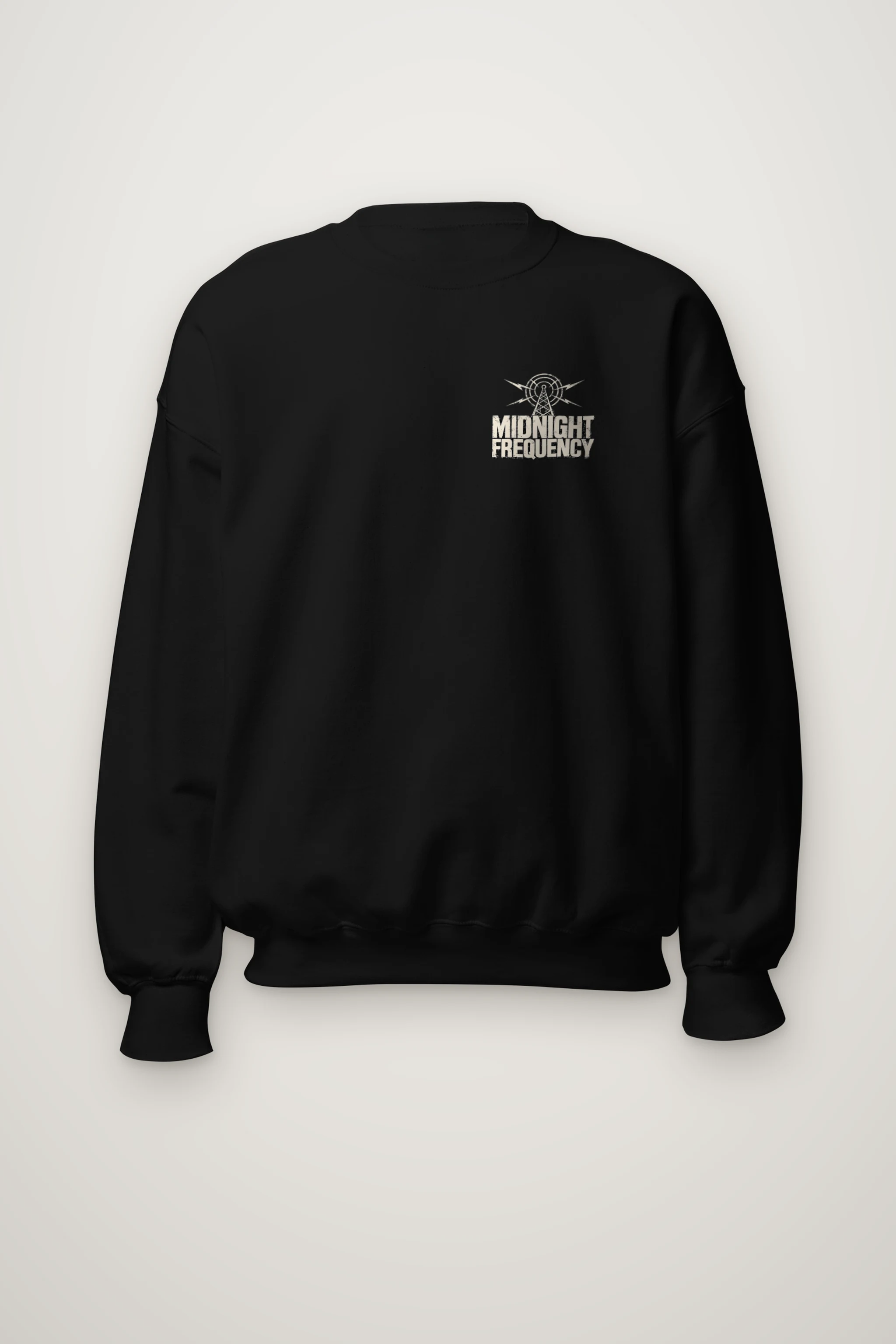 "Midnight Frequency" Heavy Blend Unisex Crewneck Sweatshirt