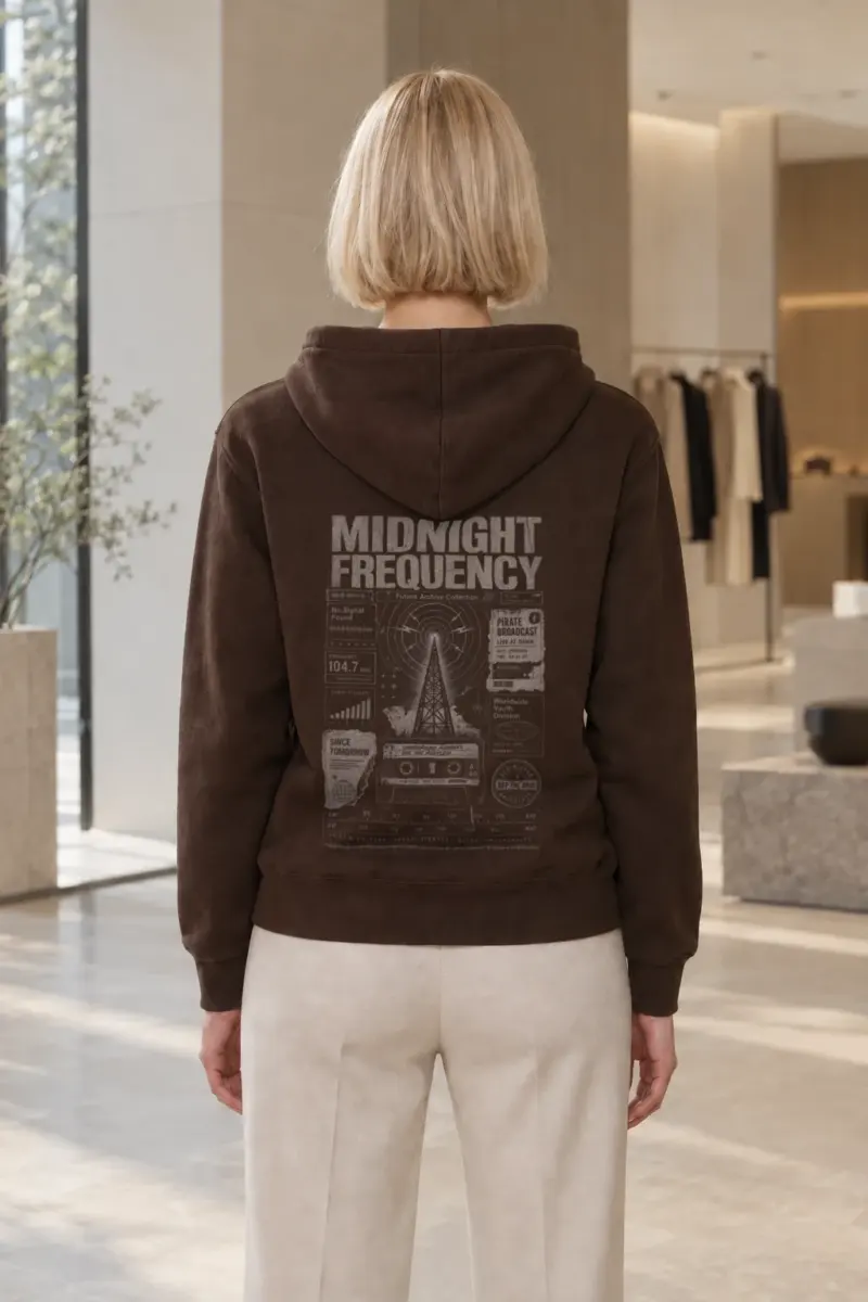 "Midnight Frequency" Heavy Blend Unisex Pullover Hoodie | Gildan 18500