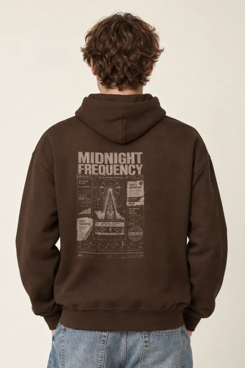"Midnight Frequency" Heavy Blend Unisex Pullover Hoodie