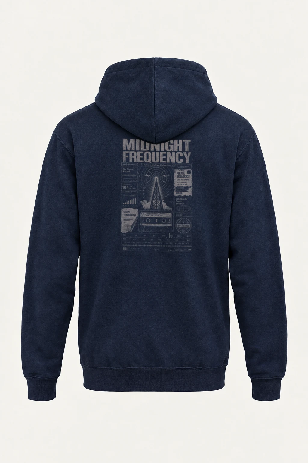 "Midnight Frequency" Heavy Blend Unisex Pullover Hoodie | Gildan 18500