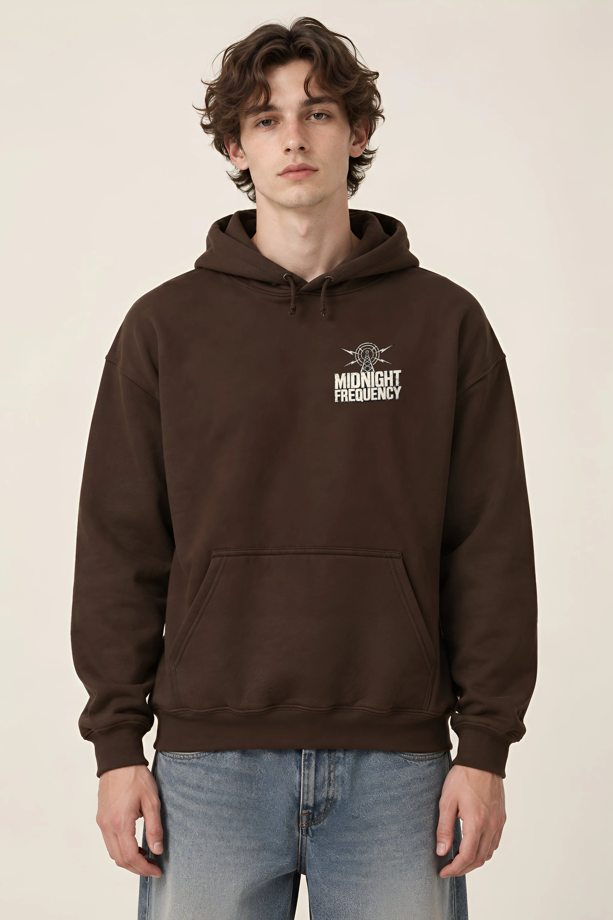 "Midnight Frequency" Heavy Blend Unisex Pullover Hoodie