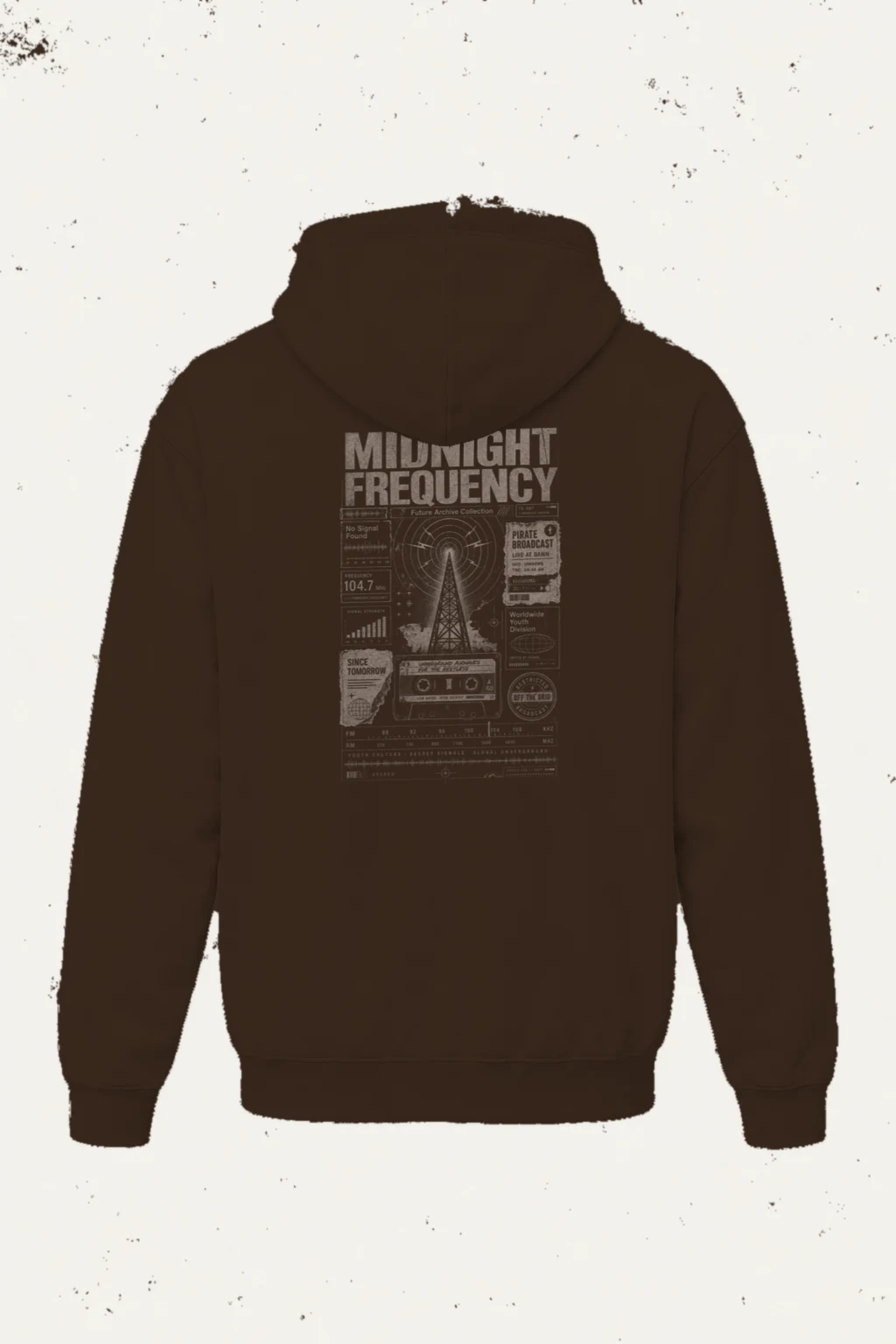 "Midnight Frequency" Heavy Blend Unisex Pullover Hoodie | Gildan 18500